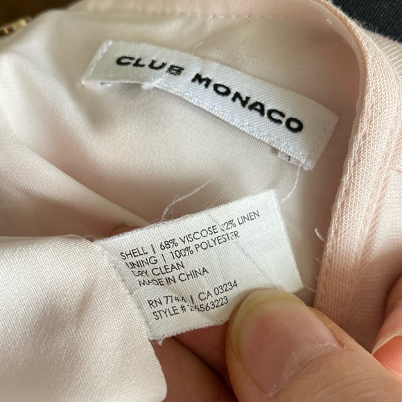 REDUCED! Club Monaco Seymour peplum sleeveless top. Very soft pink! Sz S - Picture 10 of 17